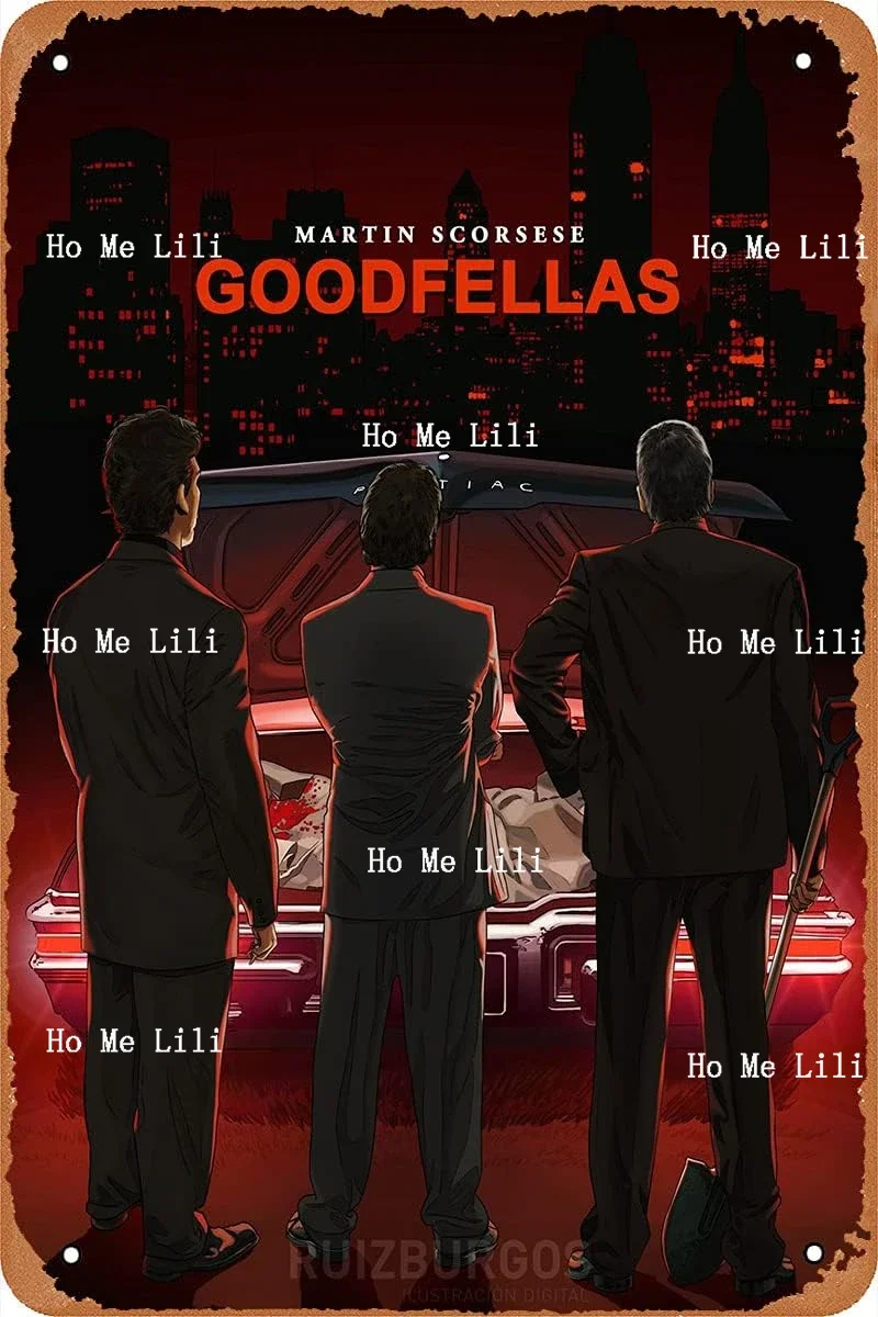 Metal Tin Signs Vintage Wall Decor Goodfellas Classic Film Movie Poster