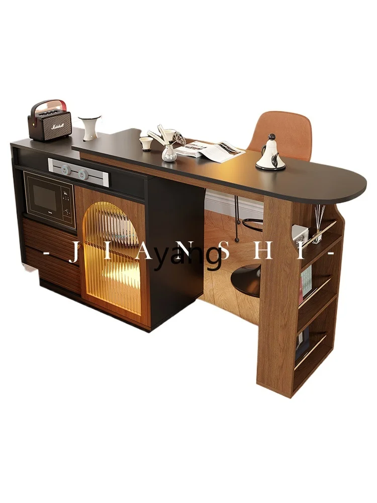 

LZR retractable small apartment living room household partition sofa side cabinet balcony leisure bar