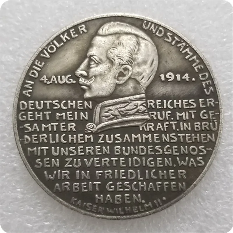 1914 Germany Eagle Cross Medal Silver Coins Collectibles Coin Crypto Commemorative Challenge Coins monedas Christmas Gifts #G358