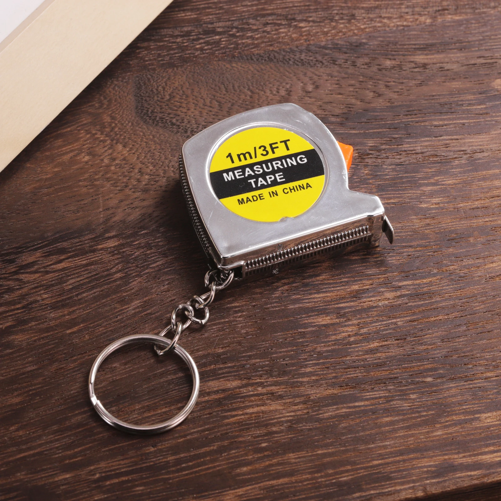 Meter Keychain Tape Measure Electroplated Portable Inch & Metric Dual Scale Small Pocket Steel Measuring Tool
