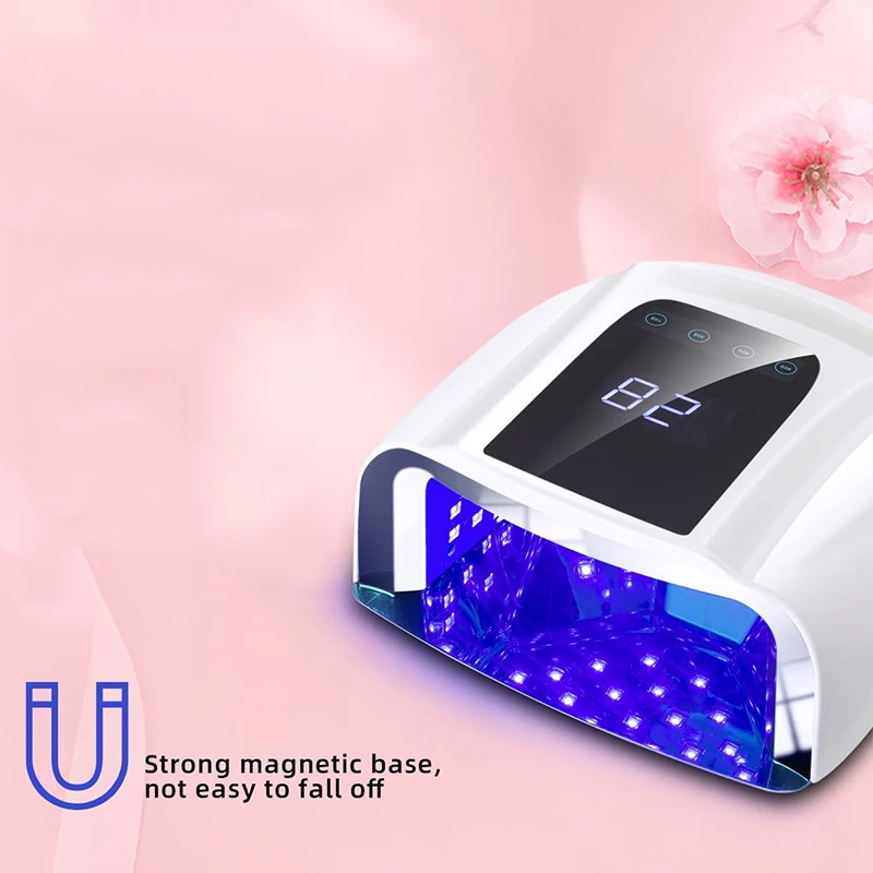 96W specchio fondo riflettente lampada per unghie Gel Polish Dryer macchina per Manicure luce UV per unghie lampada LED UV professionale per unghie