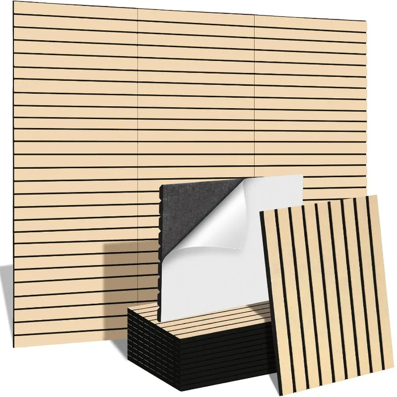 10 pcs polyester fiber felt wall sticker wall decoration, felt self-adhesive sound insulation board sound-absorbing board