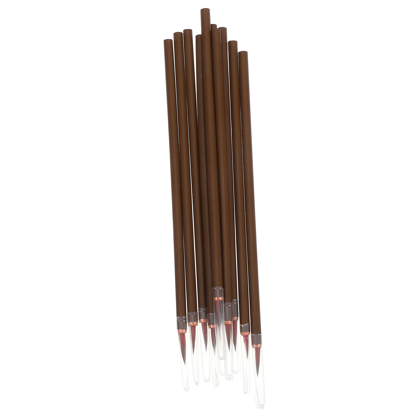 

10 Pcs Flyhead Calligraphy Brush Pens 19cm Length 1 8cm Tip 0 3cm Diameter Writing Painting Brushes Student Supplies