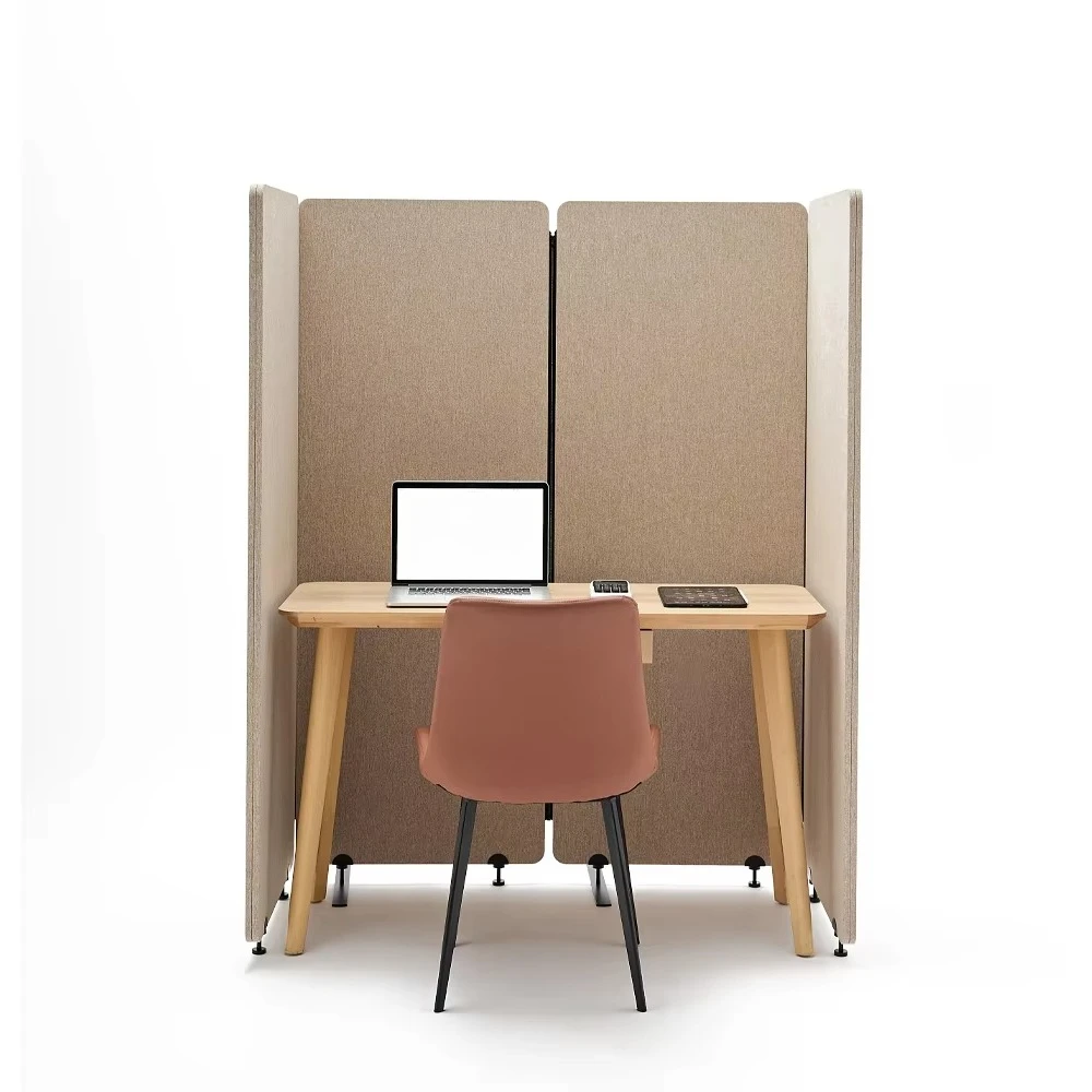 

Soundproof polyester partition freestanding room baffle removable privacy screen