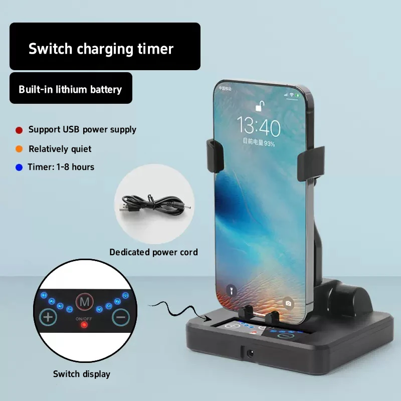ขาตั้งโทรศัพท์แบบตั้งโต๊ะ ปรับหมุนอัตโนมัติ สำหรับ iPhone Samsung Xiaomi Huawei ขาตั้งโทรศัพท์แบบแกว่งซ้ายขวา