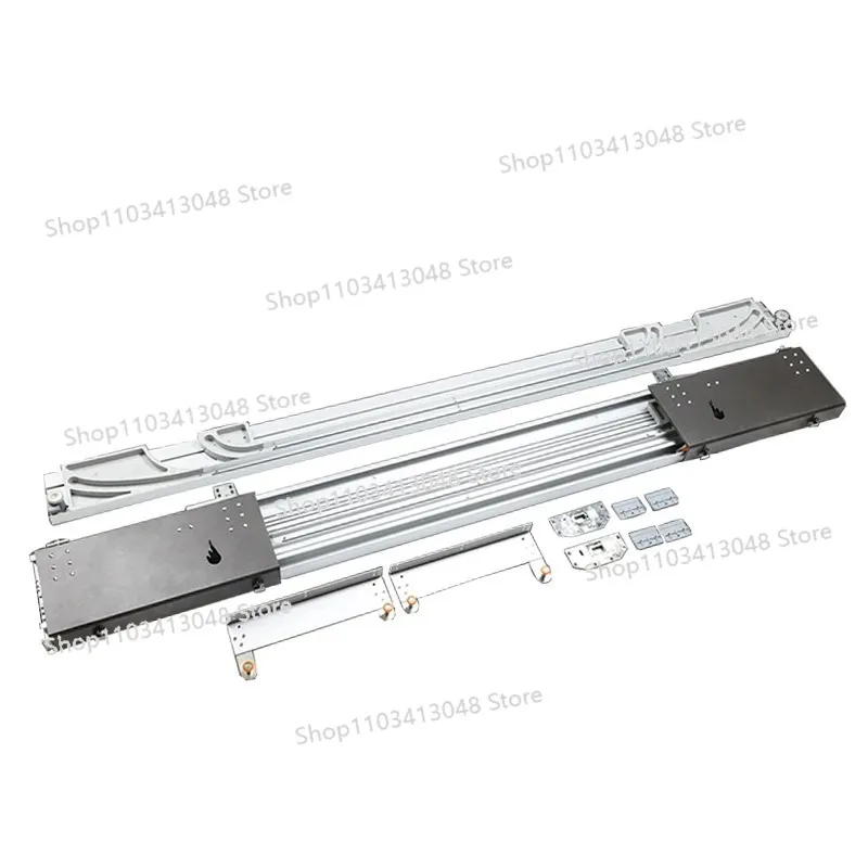 

Heavy-duty Bus Door Slide Rail, Load-bearing 60kg Double Buffer, Manual TV Cabinet, Flat Sliding Door Track Hardware Accessories