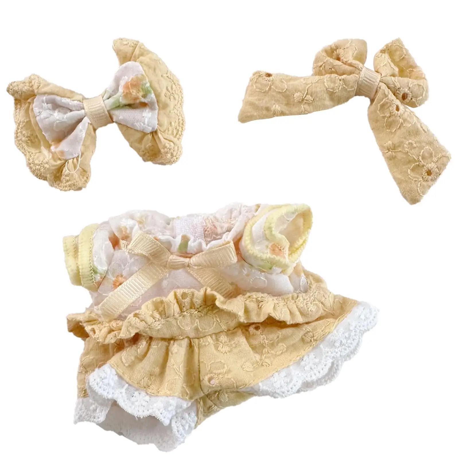 Vestido de ropa para muñeca de niña de 15cm y 17cm, traje para muñeca, juego de simulación para niños, accesorio de ropa para muñeca, conjunto de mono para niñas pequeñas,