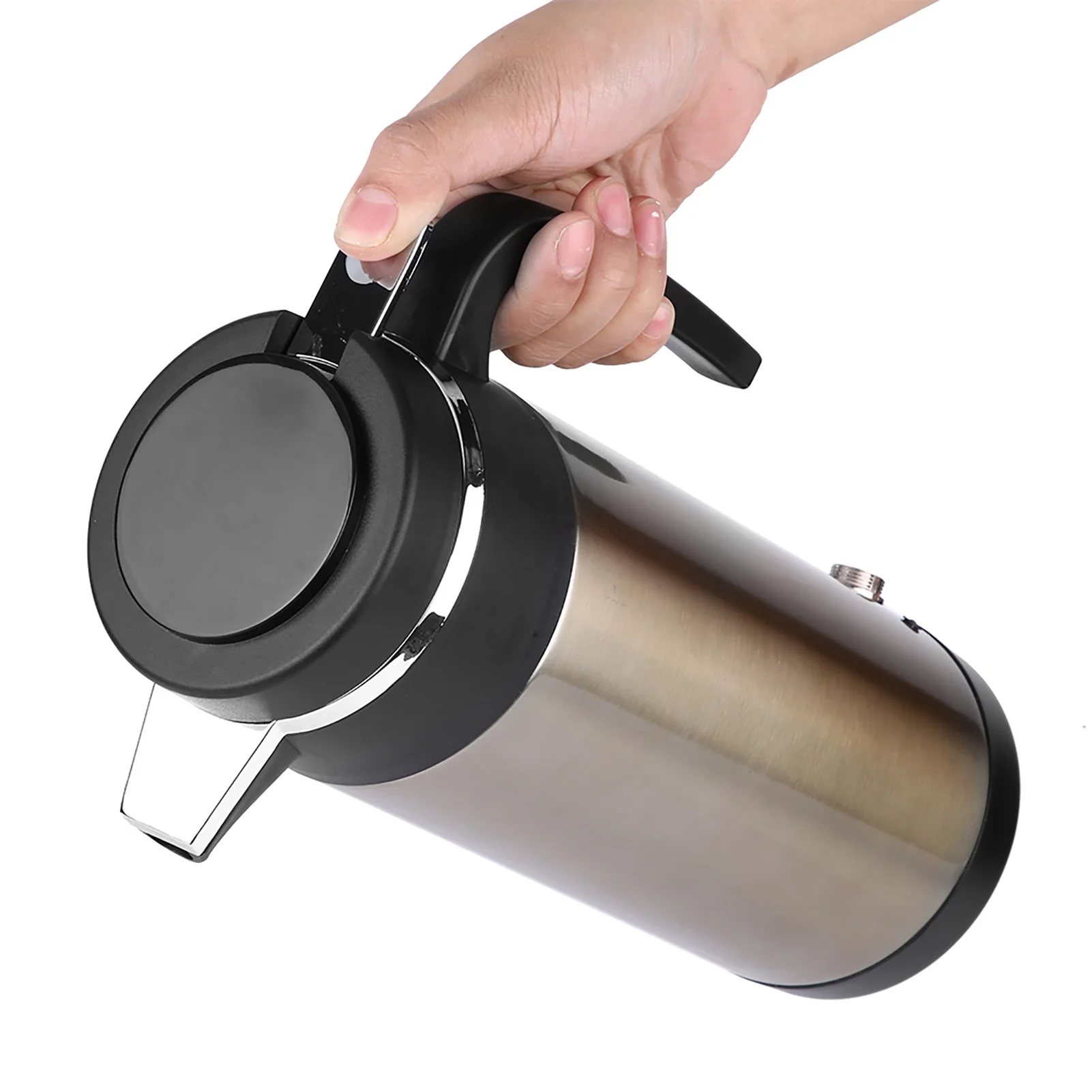 1000ML 12V/24V Universal Car Electric Heating Cup Kettle Stainless Steel Water Heater Bottle Heating Fast Boiling Keep Warm