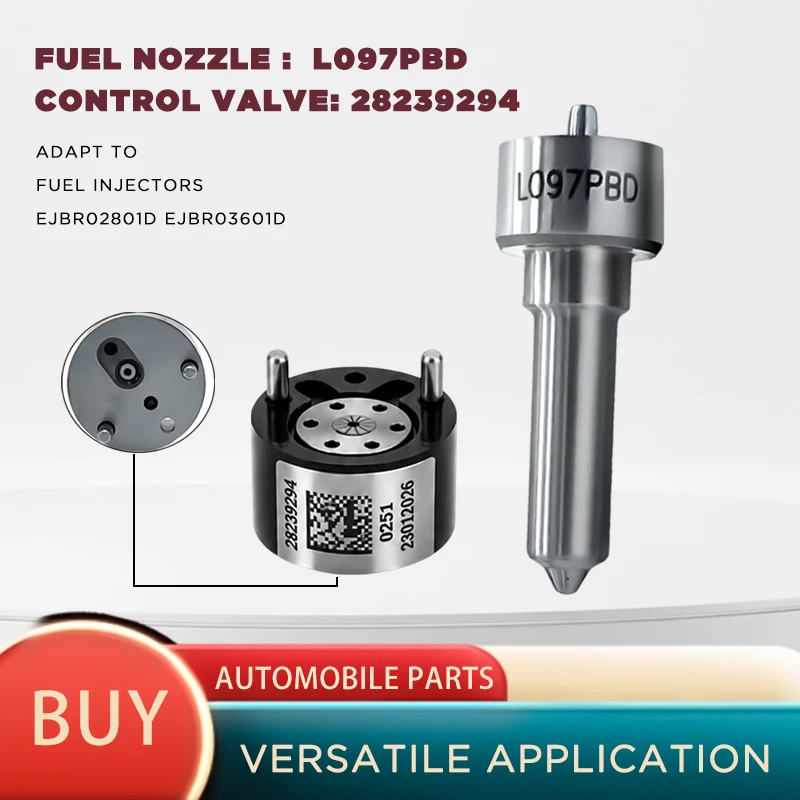 New- Combination Kit L097PBD+28239294 Fuel Spray Nozzle And Control Valve Applicable To Injector EJBRO2801D EJBR03601D .LI2827'