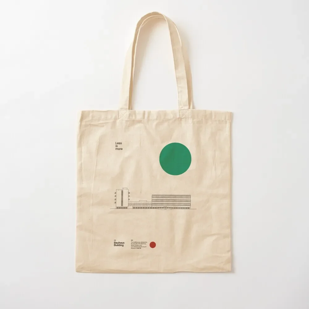 

Bauhaus Building Walter Gropius 1926, Minimal Architecture Dessau Bauhaus Design Tote Bag canvas shopping bag bags for women