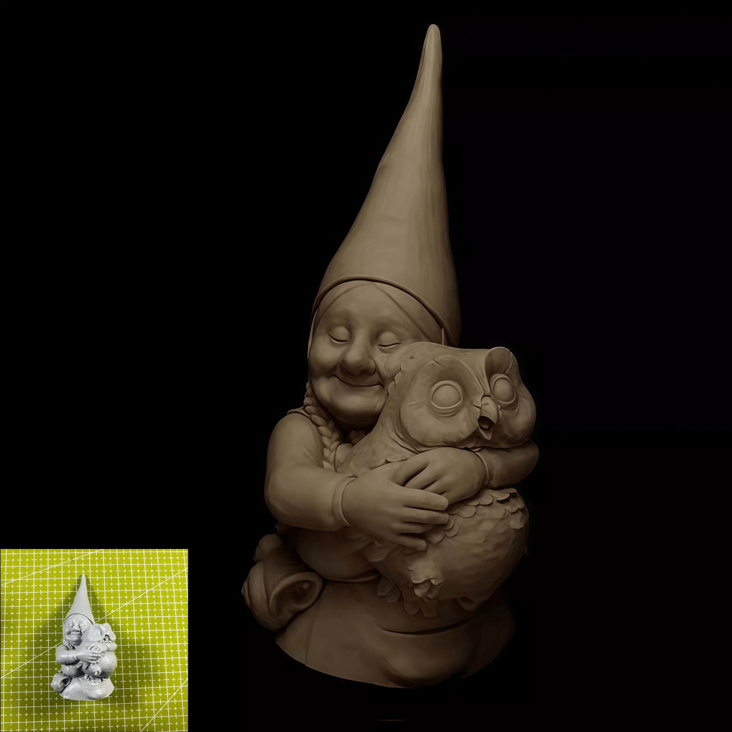 

Набор прецизионных моделей из смолы 1/12 GK, модель из смолы «Сова, бабушка», неокрашенная