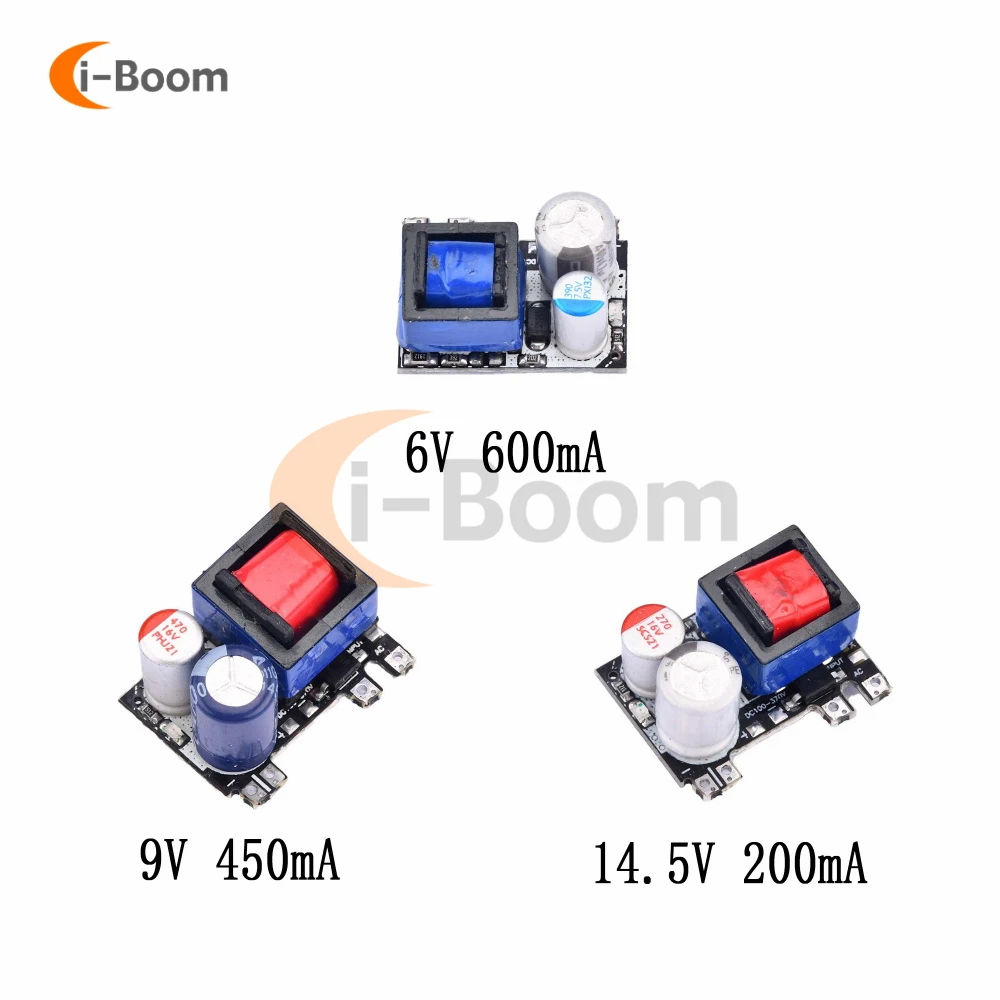 AC-DC 6V 600mA 9V 450mA 14.5V 200mA Isolated Switching Power Supply Module AC 220V to 5V DC Step Down Transformer power supply