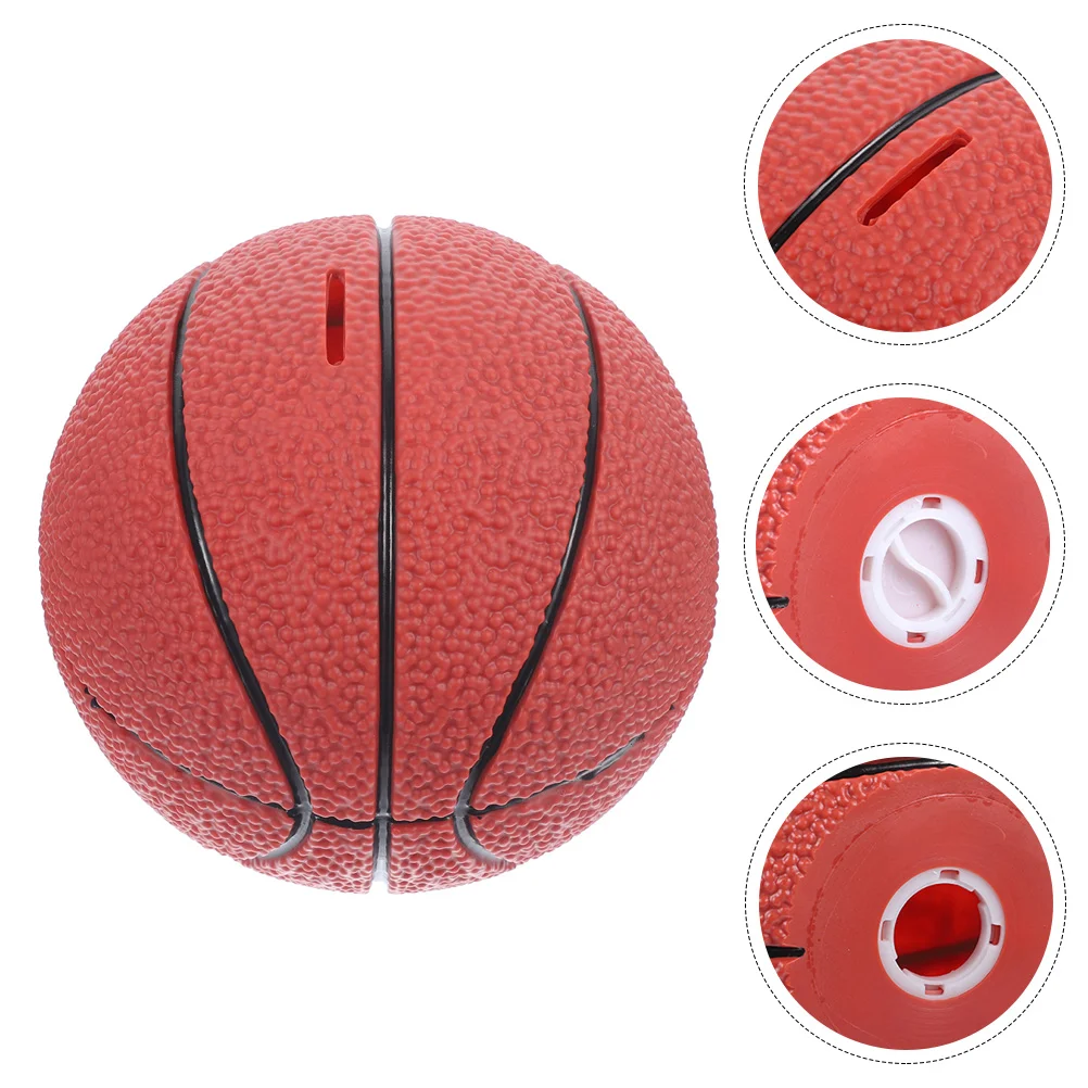 Basketball Piggy Bank for Kids Boys Change Jar Anti-fall Coin Vinyl Money Toy Baby Adults