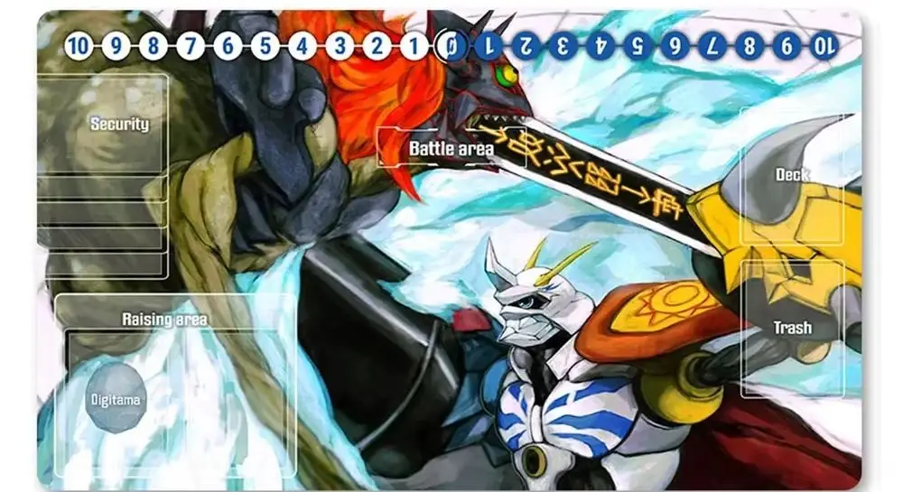 

Board Game Digimon Playmat Size 60X35 cm Play Mats Compatible for DTCG -111070