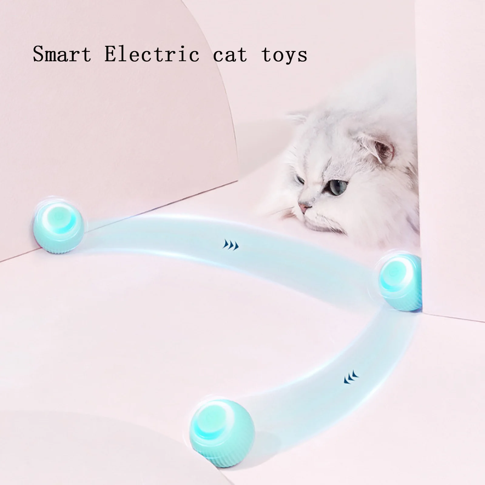 

SOYOMAN Electric Cat Ball Toys Automatic Moving Dog Toy Bal for Indoor Interactive Playing Cat Game Accessories