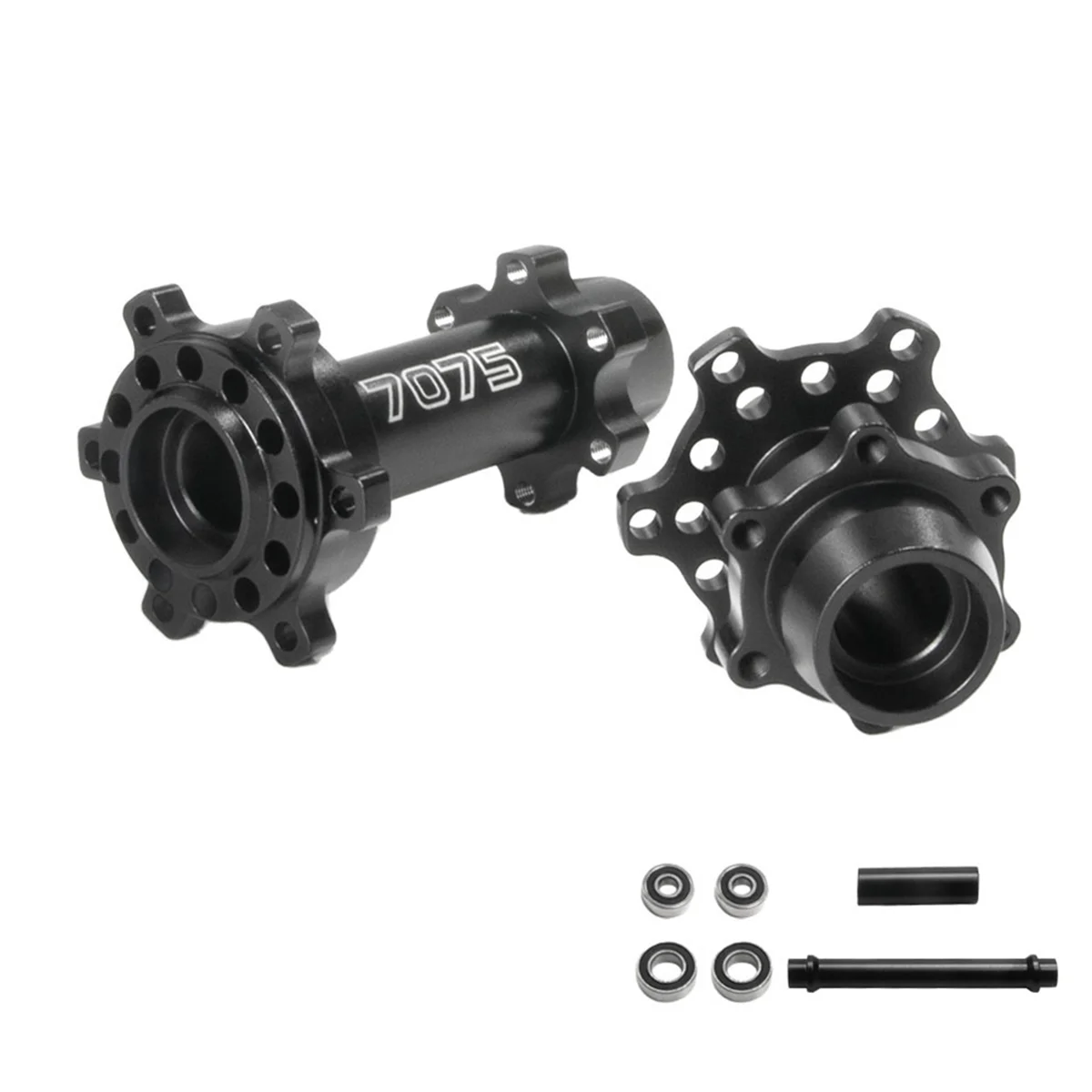 AM-Para 1/4 Promoto-MX Eixos dianteiros e traseiros de liga de alumínio para motocicleta elétrica 7075 262012   Preto