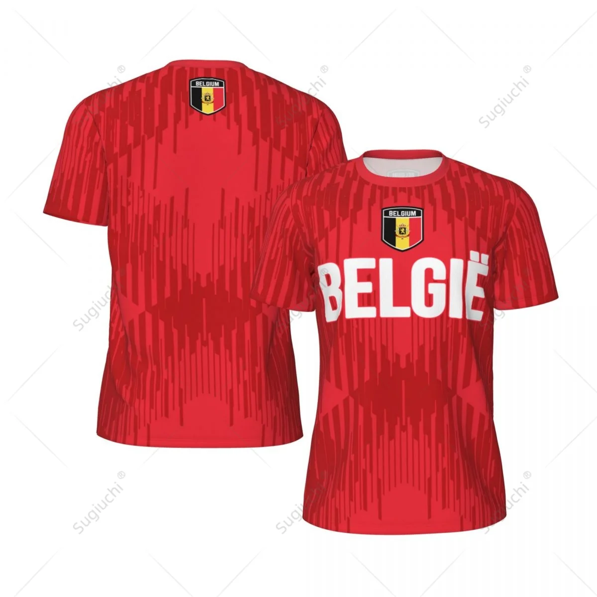 Camiseta con estampado 3D de Belgie Belgium para fanáticos, camiseta de malla para correr, bicicleta, fútbol, tenis, Fitness, deportes únicos