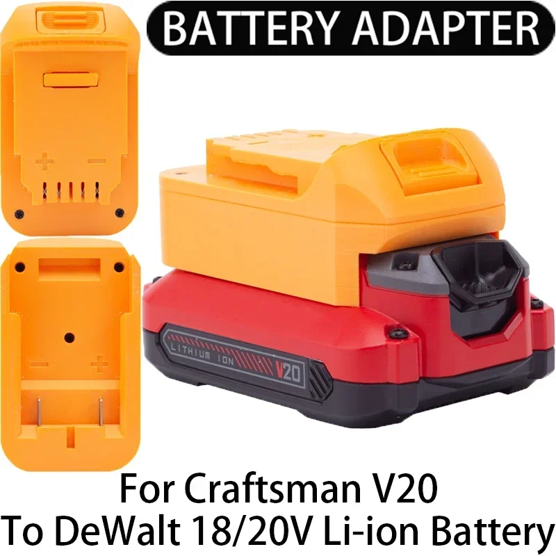 

Adapter DeWalt 18/20V Li-ion tool Convert to for Craftsman V20 LI-ion battery adapter power tool accessories