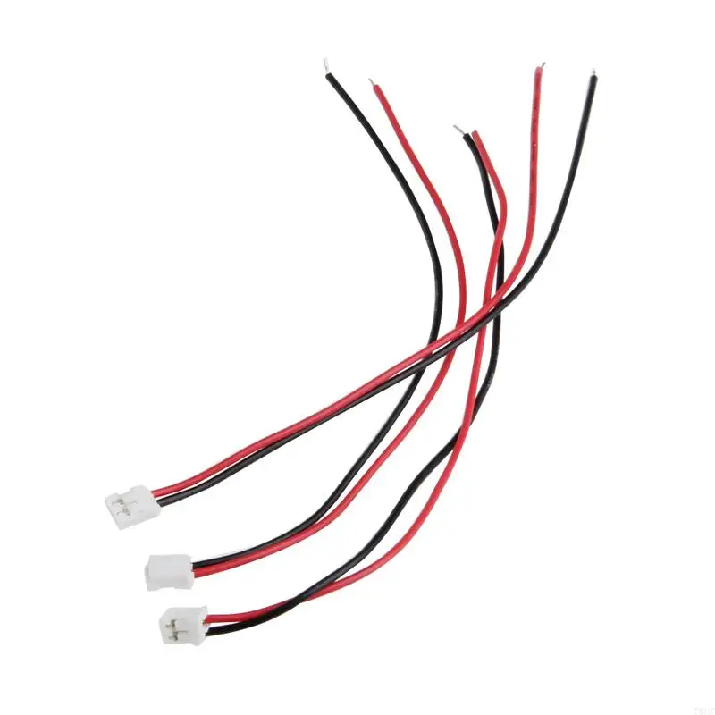 T8UC 50 SETS MINI MICRO JST 2.0 PH 2 PIN CONNECTOR COLLOK dengan kabel kabel 15cm/5.9in