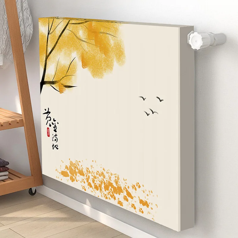 Full-Coverage Dust Cover for Old-Fashioned Radiators Chinese-Style Printed Heating Cover Smoke-Proof Anti Blackened Protector