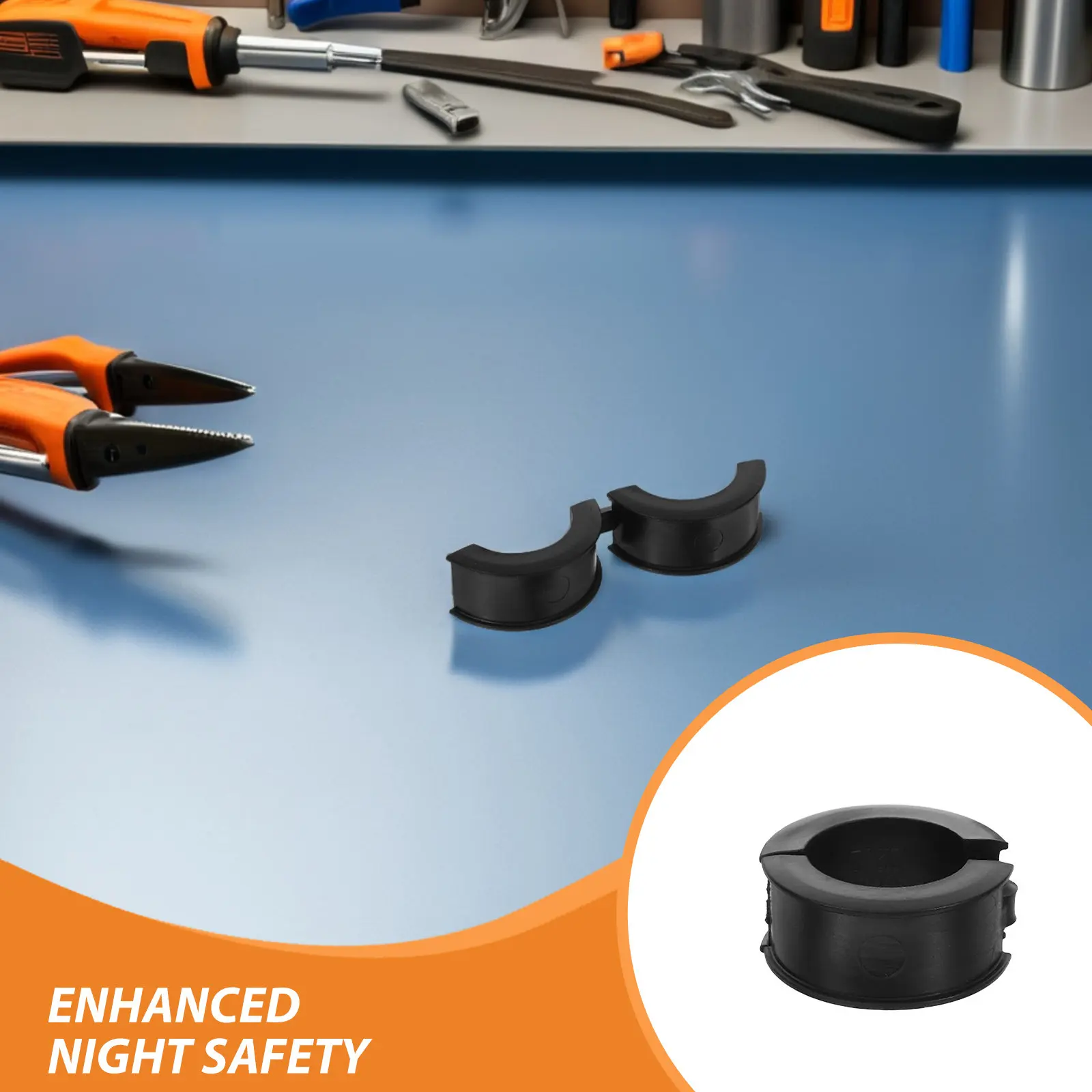 10Pcs Bicycle Handlebar Rubber Gasket 22.2-31.8mm Non-Marring Shim Adapter Ring for Secure Grip Stability and Vibration