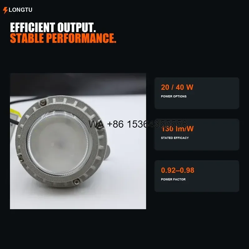 Wmwmnu for   GBK Explosion Proof Work Light Compact Industrial Luminaire 8mm Glass Deep Cooling Fins for Power Station