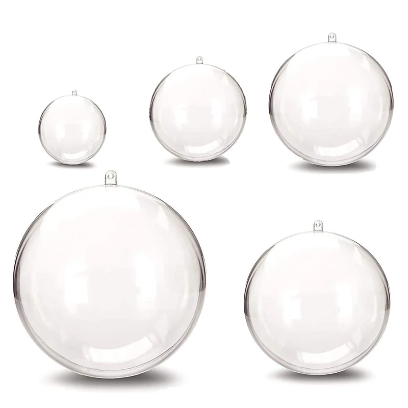 

Transparent clear plastic ball hollow sphere store window wedding favor box decoration ornament balls candy box x1 piece