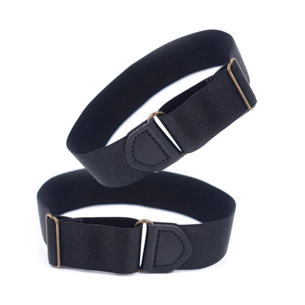 2 Pcs Women's Shirt Stay Belt Non-slip Compression Premium Material Armband Non-adjustable