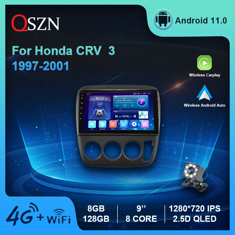 

Android 11 Car Radio For Honda CR-V 3 1997-2001Video Multimedia Player WIFI Wireless Carplay Auto 8G+128G GPS IPS DSP Autoradio