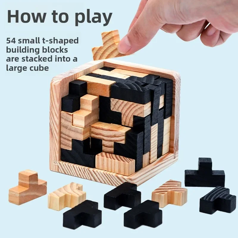 

Hot sale Magic Bucket 54T 54L Classical Building Blocks Kongming Lock Luban Lock Office Decompression Fun Adult Puzzle Fun