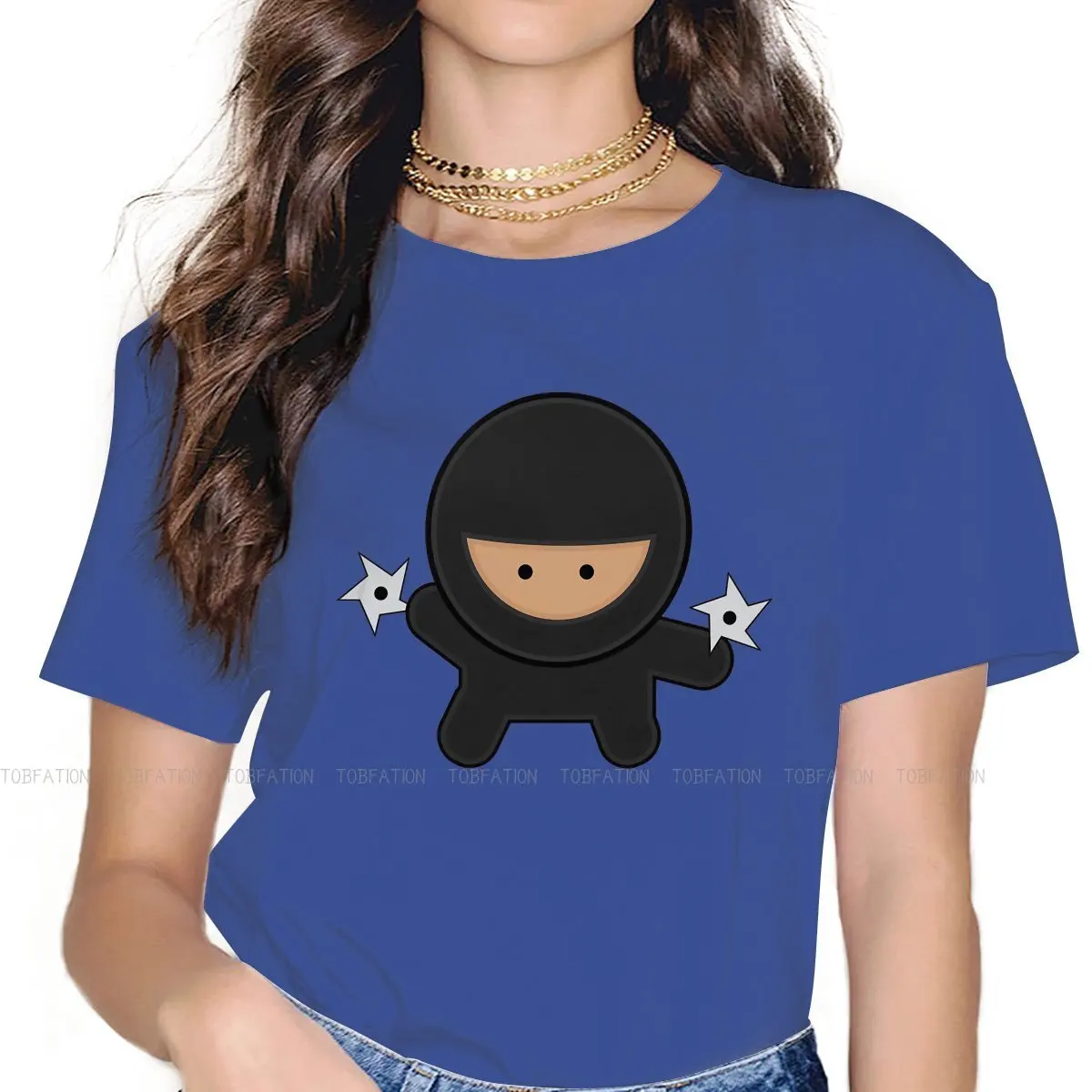 Small Ninja  T Newest TShirts Jackie Chan Adventures American Girl Graphic Fabric Tops T Shirt O Neck