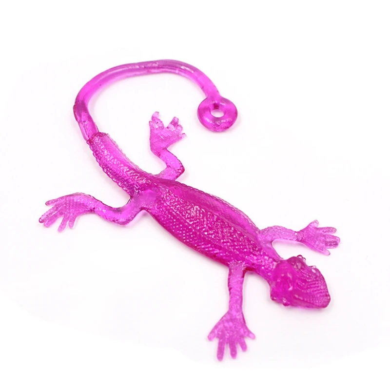 Lagarto estiramiento sensorial novedoso 16cm con cuerda larga para niños autistas