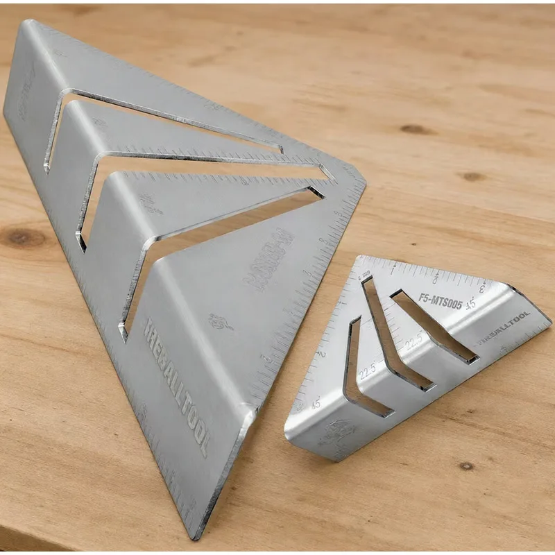  Professional Heavy Duty Metalworking Miter Square with Angle Guides Precision Woodworking Measuring Layout Tool for Framing