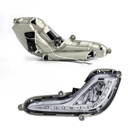 Luz antiniebla DRL para Hyundai Accent 2012 2013 2014 2015 2016 2017 luz antiniebla del parachoques delantero del coche lámpara DRL luz de circulación diurna luz diurna