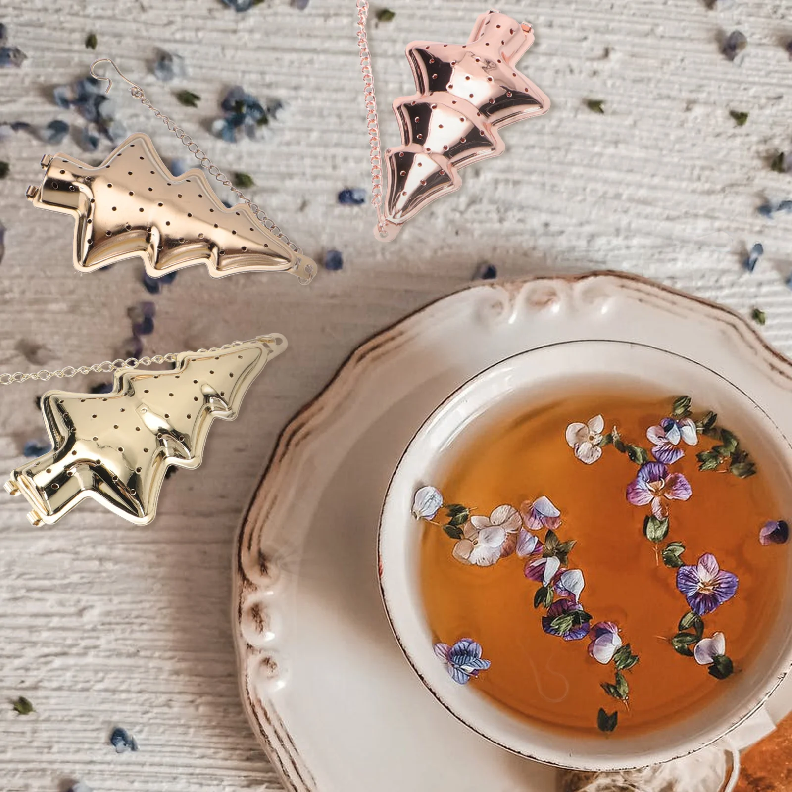 

6Pcs Household Tea Filter Stainless Steel Fine Mesh Infuser for Tea Ceremony Chinese Medicine Cooking Convenient