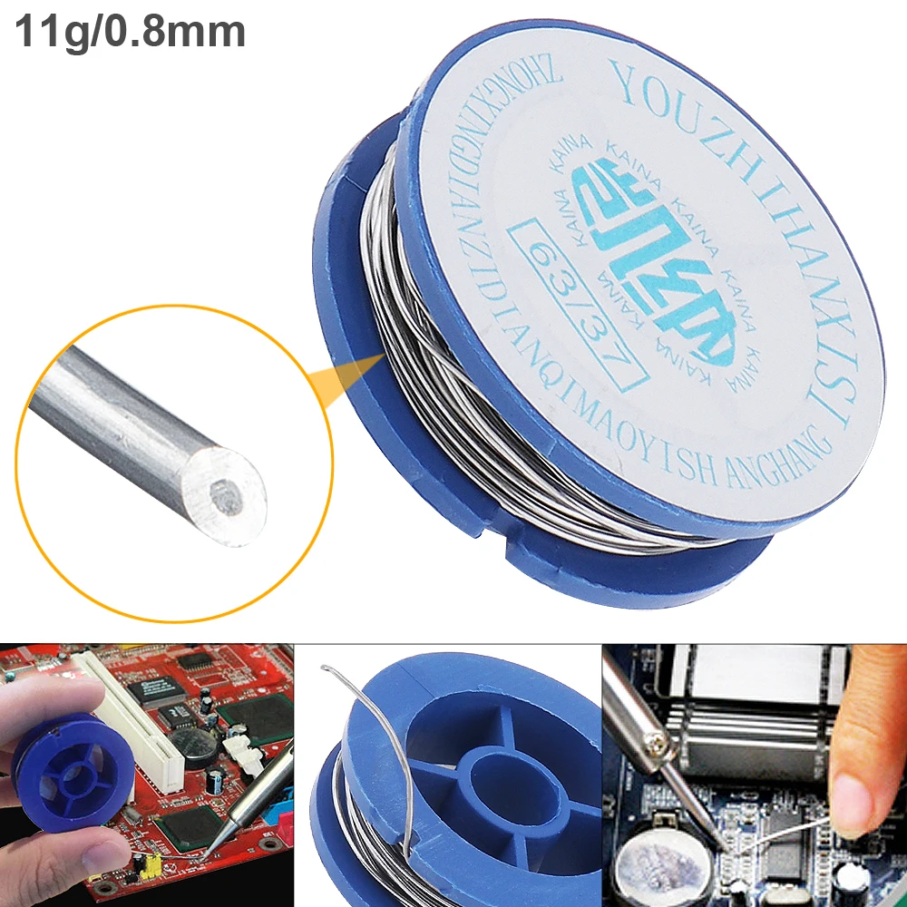 63/37 10g/11g 0.8mm High Purity Rosin Core Solder Wire with 2% Flux and Low Melting Point for Electric Soldering IronAccessories