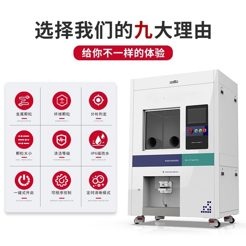 Automatic cleanliness detector, automatic cleaning and extraction of auto parts