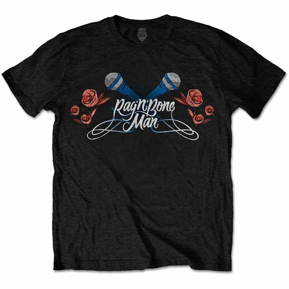 Rag'N'Bone Man Mics Roses Official T Shirt Mens