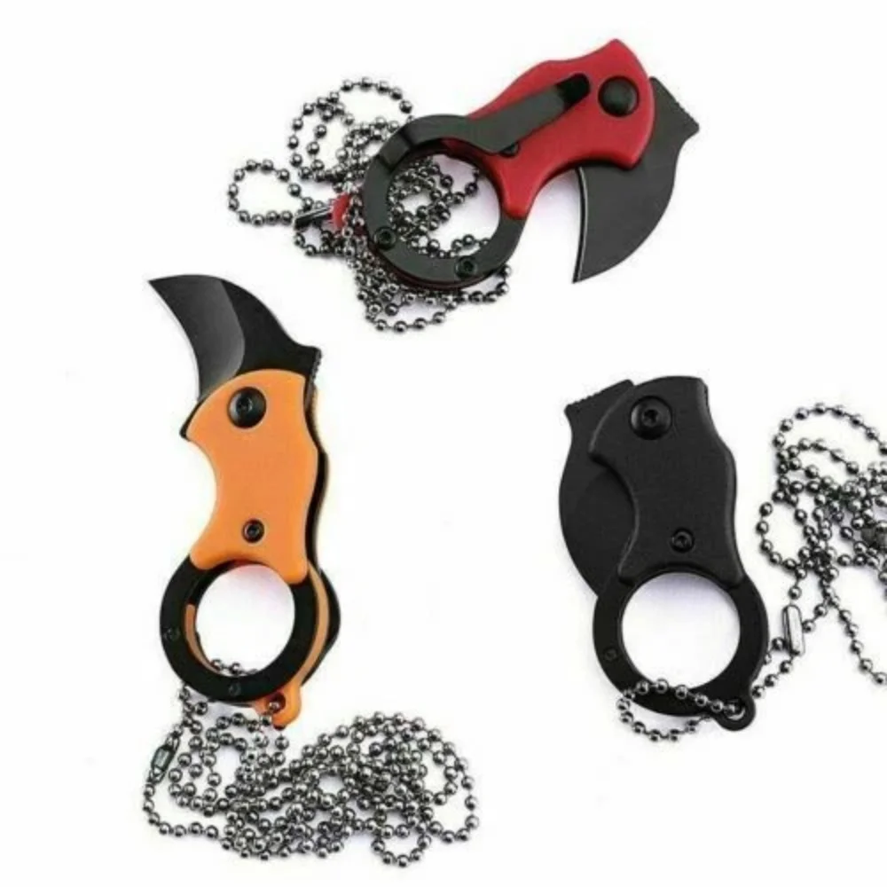 Нож из нержавеющей стали, компактный брелок с лезвием, маленький нож, мини-компактный нож для путешествий, комплект для выживания, брелок