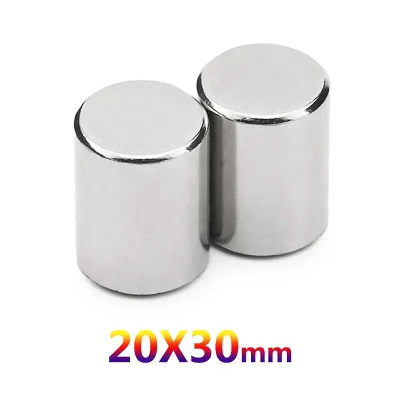 1/2/3/4/5 Stuks 20X30Mm Super Krachtige Sterke Bulk Ronde Ndfeb Neodymium Schijf 20Mm X 30Mm N35 Zeldzame Aarde Magneet 20*30Mm