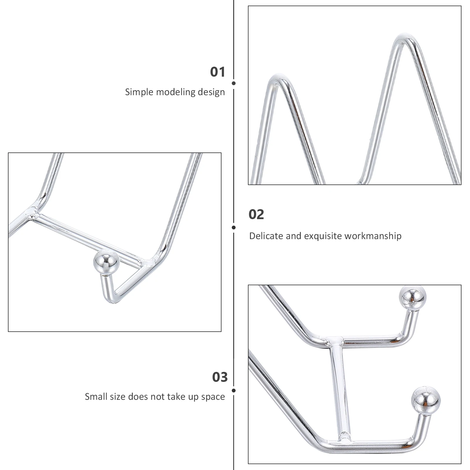 

Geometric Shape Iron Phone Holder Desktop Cellphone Stand Simple Style Decorative Rack For Office Home Car Use Multipurpose