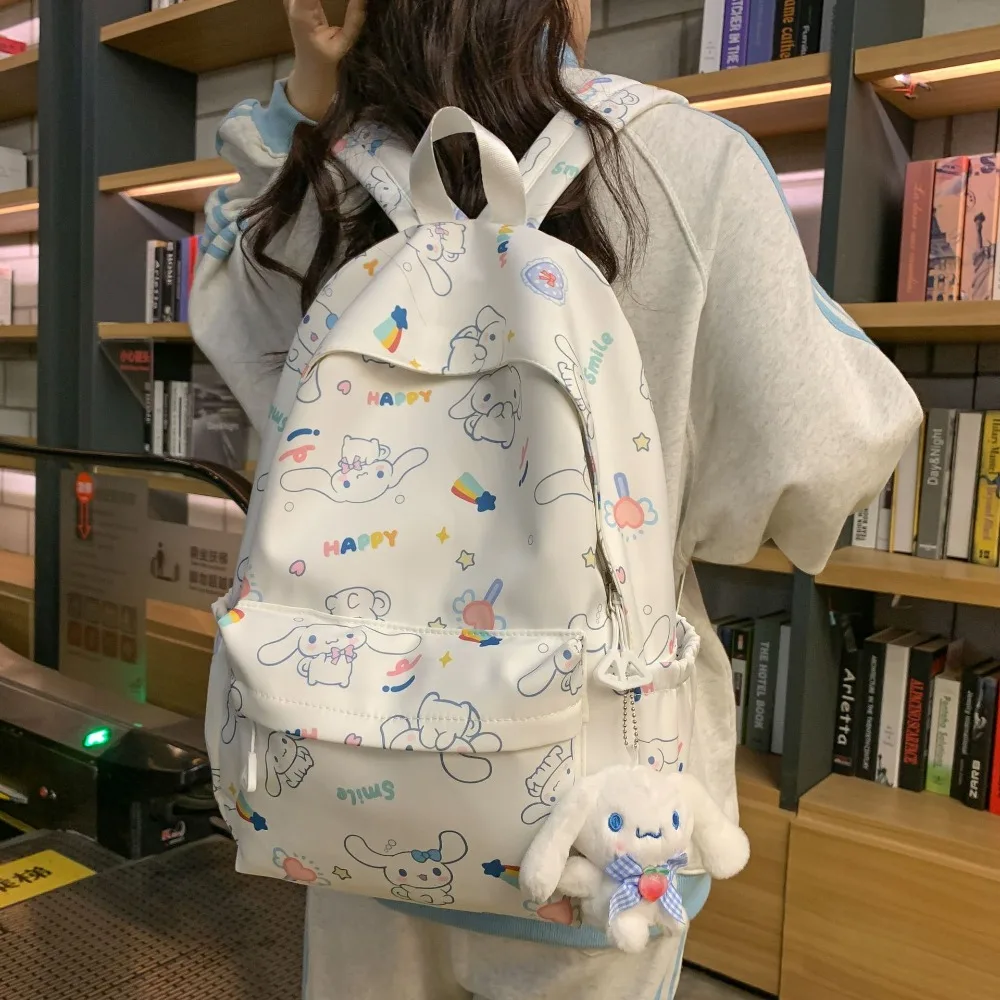 

Sanrio Backpack New Cinnamoroll Anime Cute Schoolbags Cartoon Shoulder Bag Birthday Kawaii Christmas Student Gift for Friend