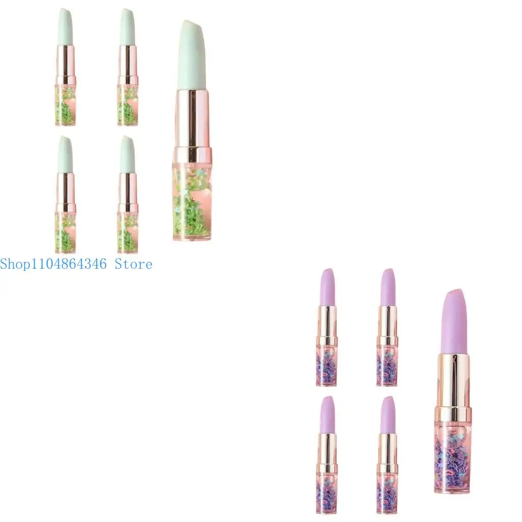 

5ASD 5 PCS HIGHLIGHTERS Установите помадные маркеры для формы маркеров для маркера маркера пера.