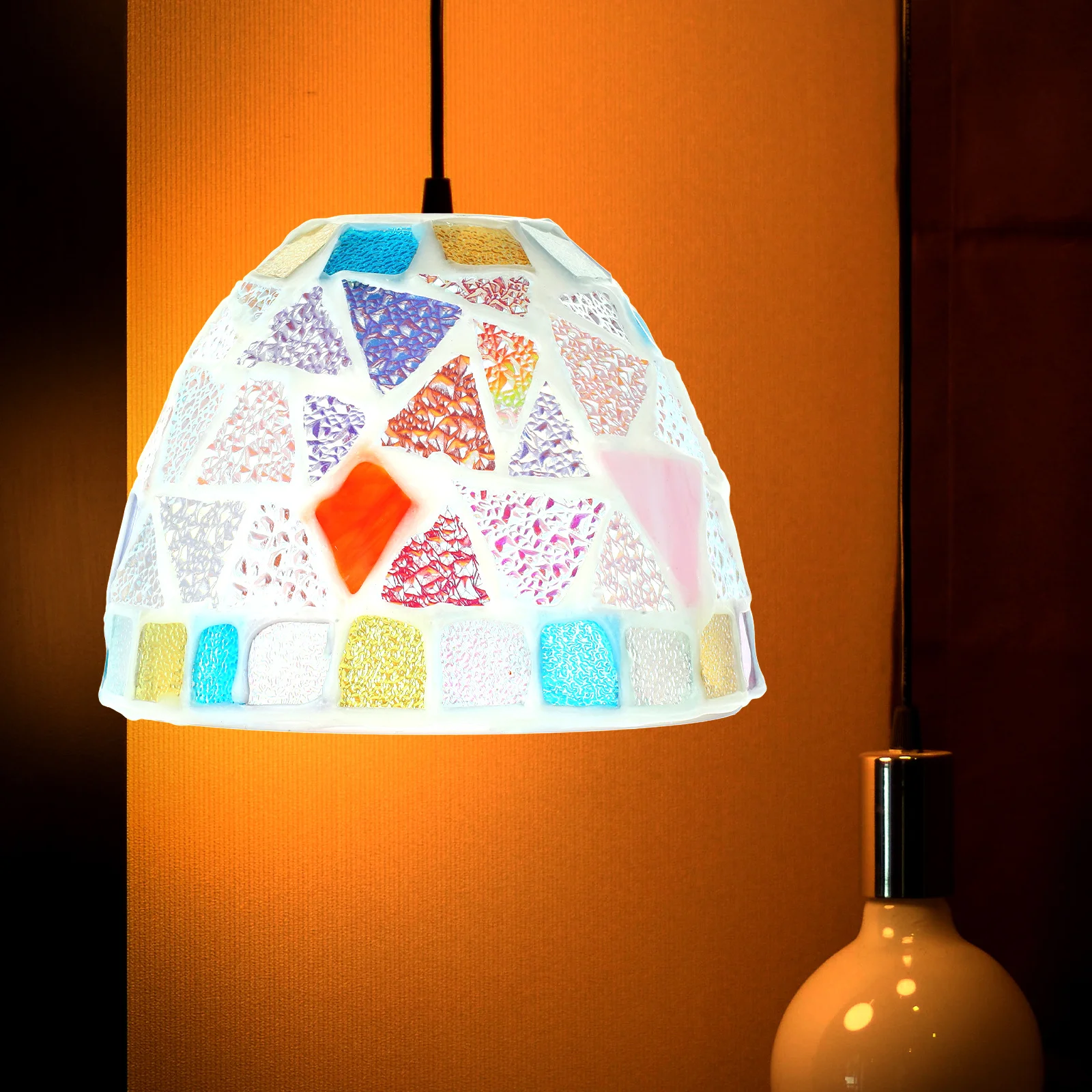 

Glass Lamp Shade Pendant Light Fixture Replacement Ceiling Light Cover for Home Lampshade Lighting Accessories