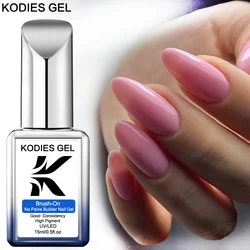 KODIES GEL Builder Nail Gel Polish In A Bottle 15ML Semi Permanent UV Pink Biabs Building Construction Gel for Extension Nailart