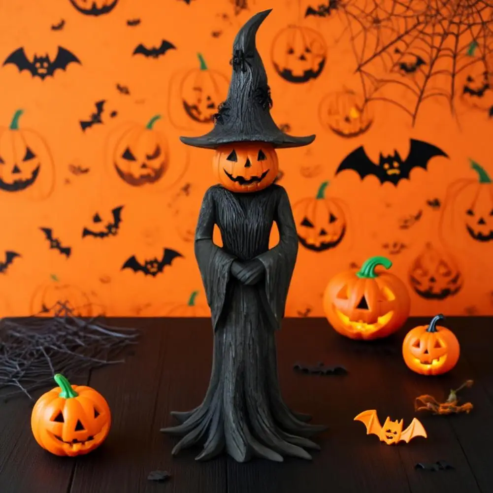

Tabletop Witch Ornament Resin Witch Figurine Enchanting Halloween Witch Statues Resin Figurines for Indoor Home Decor