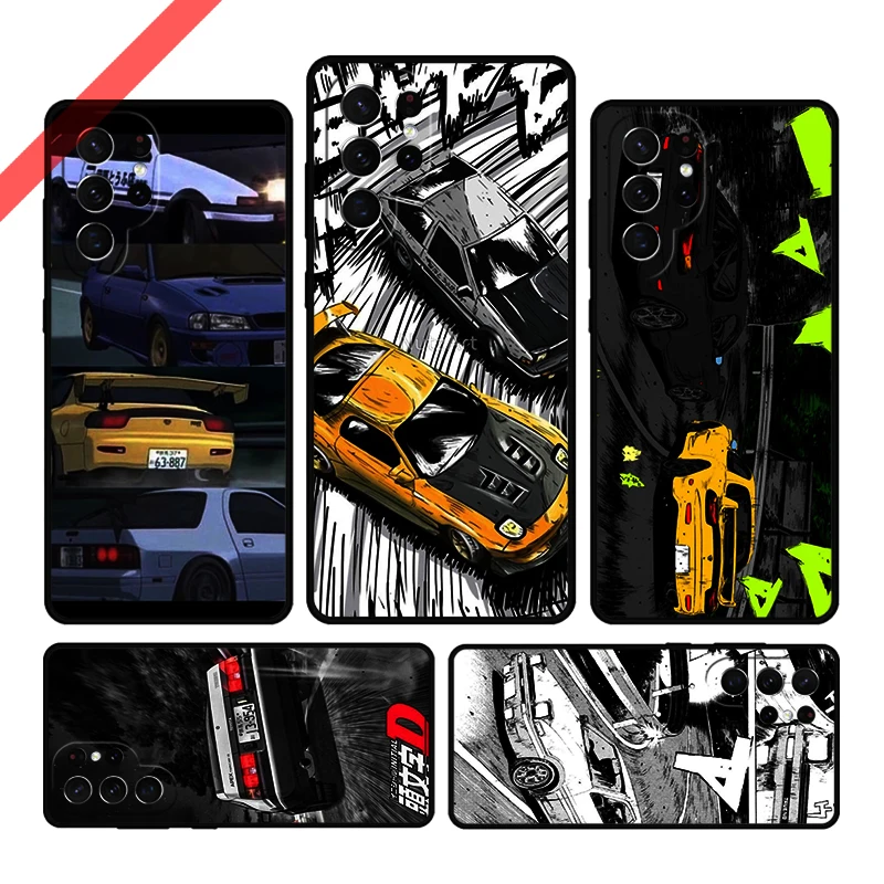 Initial D Drift Phone Case For Samsung Galaxy S20 FE S21 S10 S23 Plus S24 S22 Ultra Coque Note20 Note10 S9 S8 Cover Capa