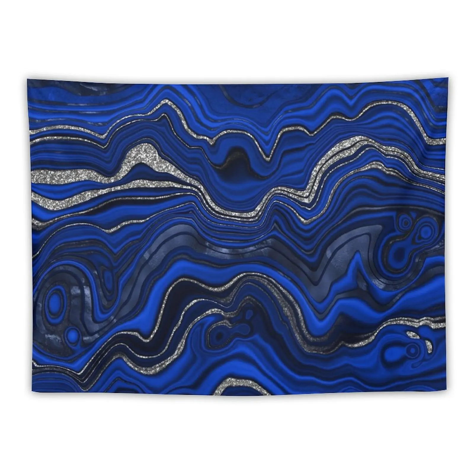 

New Lapis Lazuli Marble Swirls Tapestry Custom Tapestry Mushroom Tapestry Aesthetic Tapestry Wall Hanging Tapestry