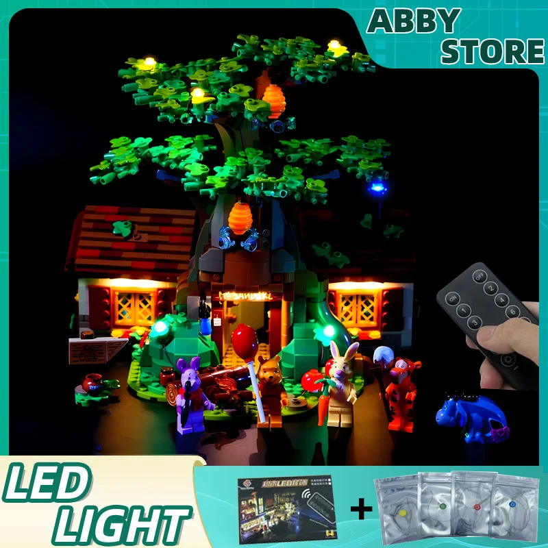 Kit de luz LED DIY RC para LEGO 21326, Winnie The Pooh Tree House (solo luz LED, sin modelo de bloques)