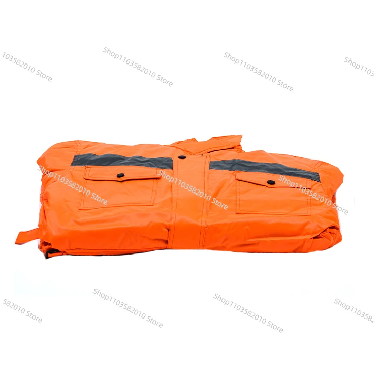 IMPA 190622 Winter Use Fastener Type Orange Safety Overalls Cotton onesie with reflective tape